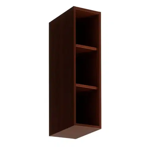Kuchynské horné skrinky KONDELA Sicilia W200 horná kuchynská skrinka orech Milano