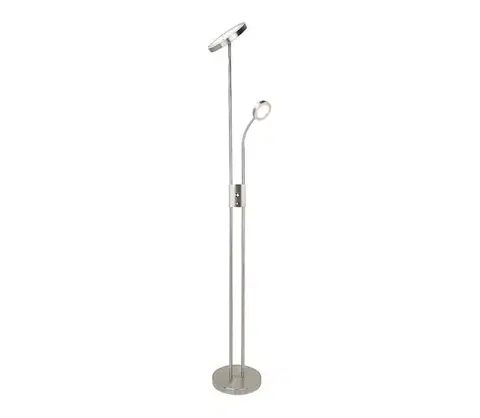 Lampy Rabalux 3239-LED Stmievateľná stojacia lampa OPHUS LED/18,5W/230V + LED/4,5W chróm 3239