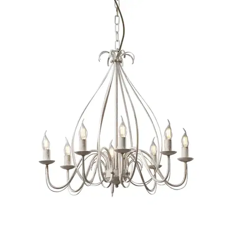 Lustre Klasický luster krémový 8-svetiel - Giuseppe