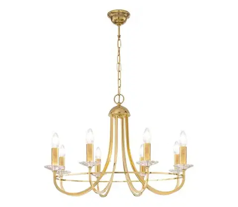 Svietidlá Kolarz 330.88.8C - Krištáľový luster na reťazi IMPERIAL 8xE14/60W/230V zlatá 330.88.8C