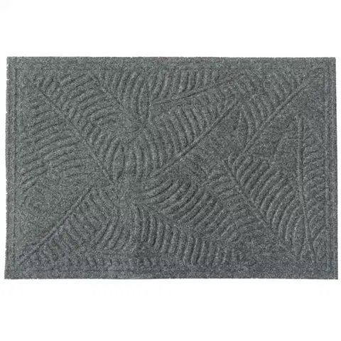Koberce Rohožka  textile 45x70 šedý list