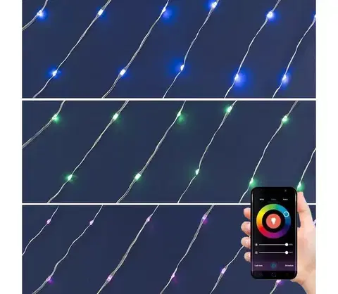 Vianočné dekorácie  LED RGB stmievateľná reťaz 200xLED/29 funkcií 20,4m 5004236