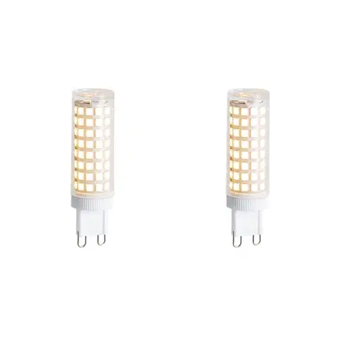 LED osvetlenie Sada 2 stmievateľných LED žiaroviek G9 5,5 W 500 lm 2700 K