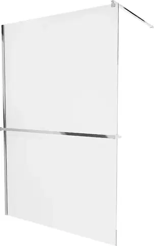 Sprchové dvere MEXEN/S - KIOTO Sprchová zástena WALK-IN s poličkou a držiakom uterákov 90 x 200, transparent 8 mm, chróm 800-090-121-01-00