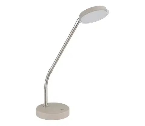 Lampy Globo 58504TSA - LED dotykovo stmievateľná stolná lampa SILVIO LED/6,5W/230V béžová 58504TSA