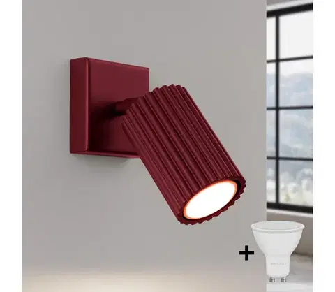 Svietidlá BRILAGI - LED nástenné bodové svietidlo CRESTO 1xGU10/10W/230V bordové BR.1919