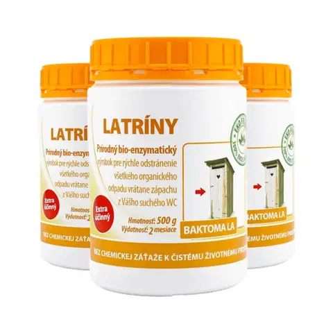 Upratovanie Baktérie do latríny - Baktoma LA 0,5kg Baktoma LA - AKCIA 2+1: 3 x 0,5 kg