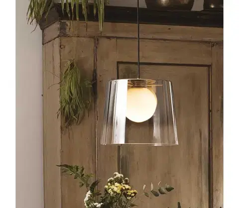 Svietidlá Ideal Lux - LED Luster na lanku FADE 1xG9/3W/230V pr. 27,3 cm zlatá/dymová 271316