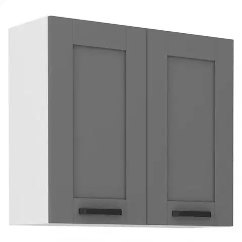 Kuchynské skrinky visiace Kuchynská skrinka Luna dustgrey/biela 80G-72 2F
