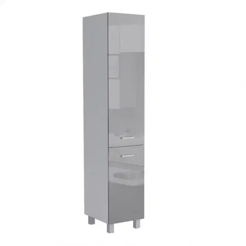 Kuchynské skrinky stojace Kuchynská skrinka Lucjan 60DK 2F 2100 LUX šedá