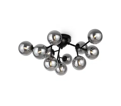 Svietidlá Maytoni MOD545CL-12B - Stropné svietidlo DALLAS 12xG9/28W/230V čierna/dymová MOD545CL-12B