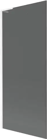 Sprchové dvere MEXEN/S - Next L vaňová zástena FIX 80 x 150, grafit, biela 895-080-000-03-40-20