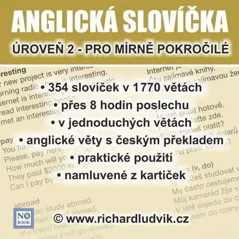 Jazykové učebnice - ostatné Ludvík Richard Anglická slovíčka - úroveň 2 pro mírně pokročilé