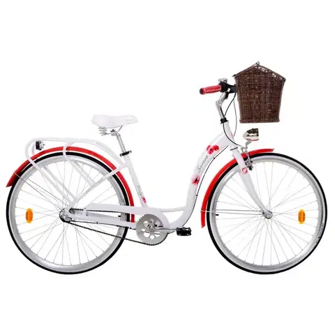 Bicykle Mestský bicykel Saveno Bridget NEX7 28" 10.0 biela - M (17", 160-180 cm)