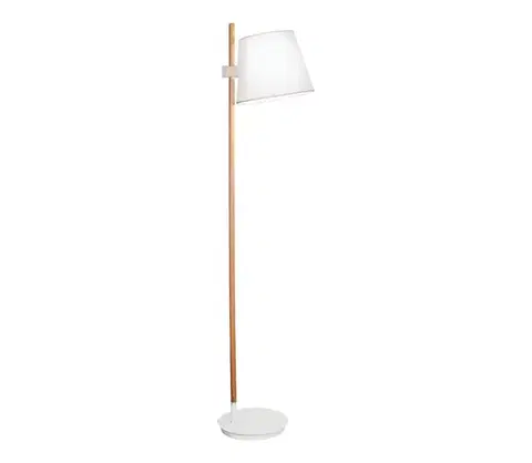 Lampy Viokef Lighting Stojacia lampa VIANA 1xE27/60W/230V biela/hnedá 4196000