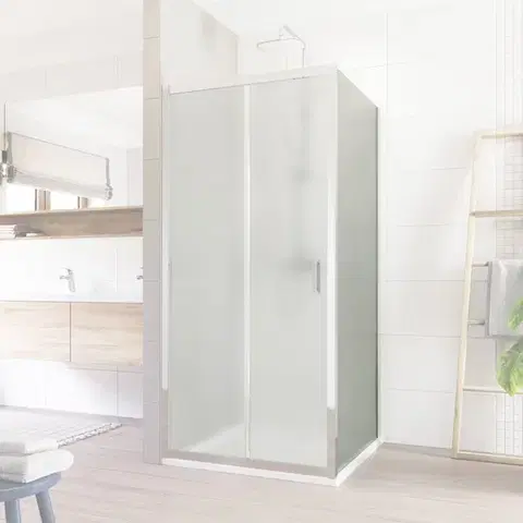 Sprchovacie kúty Mereo Lima pevný diel k pivotovým a dvojdielnym zasúvacím dverám, 80x190 cm, sklo Point CK10102K