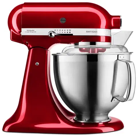 Kuchynské náradie KitchenAid Artisan kuchynský robot 5KSM185PSECA - červená metalíza