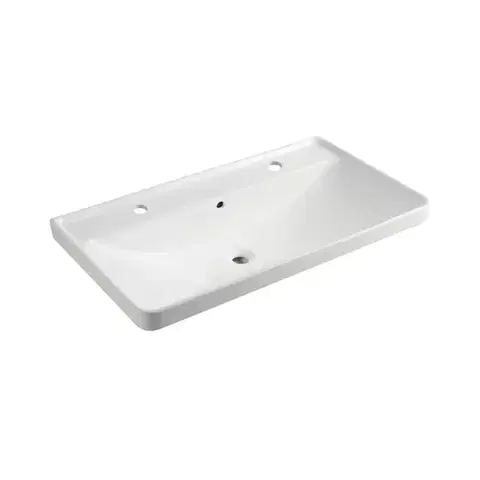 Sanitárna keramika Mereo Nábytkové dvojumývadlo , 101x47,5x20,5 cm, keramické, biele UC10148D