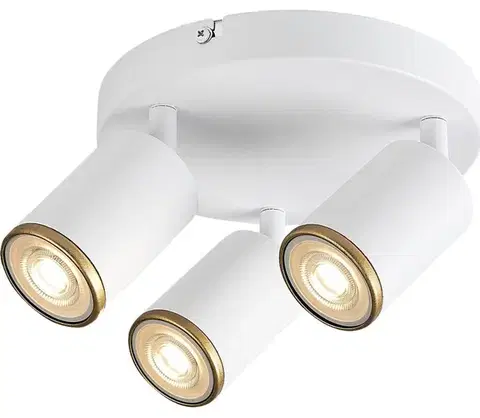 Svietidlá Rabalux 73106 - Bodové svietidlo NOLIE 3xGU10/15W/230V biela 73106