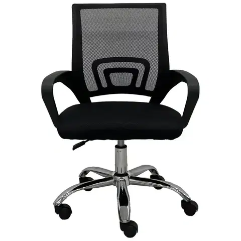 Otočné kreslá Kancelárske kreslo Cyrus C104 black/chrom