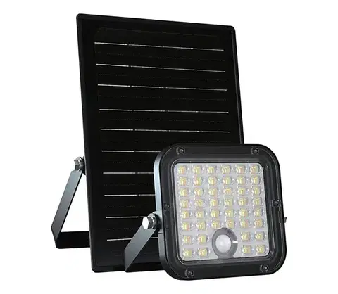 LED osvetlenie  LED stmievateľný solárny reflektor so senzorom LED/10W/3,7V 4000/6000K IP65 + DO 23756