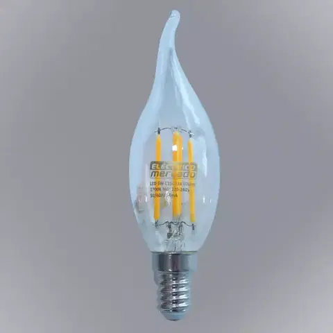 Dekoračné žiarovky ŽIAROVKA FL C35L 5W / 600LM E14 230V 2700K ČIST.