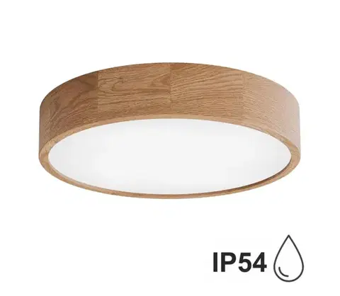 Svietidlá  Kúpeľňové stropné svietidlo CLEO 4xE27/24W/230V IP54 pr. 47,5 cm dub 5907623600035