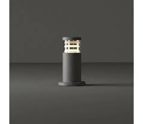 Záhradné lampy Ideal Lux - Vonkajšie svietidlo TRONCO 1xE27/42W/230V 25 cm IP65 antracit 369761