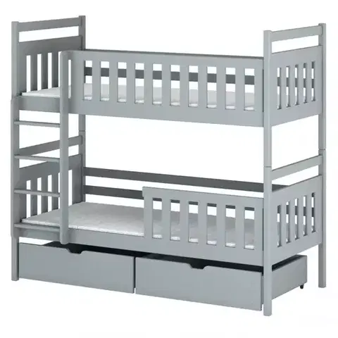 Poschodové postele Posteľ Monika 90x200 grey