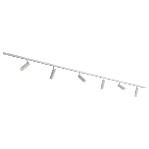 Koľajnicové svetelné systémy Moderný koľajnicový systém so 6 bodovými svetlami biely 1-fázový - Slimline Uzzy