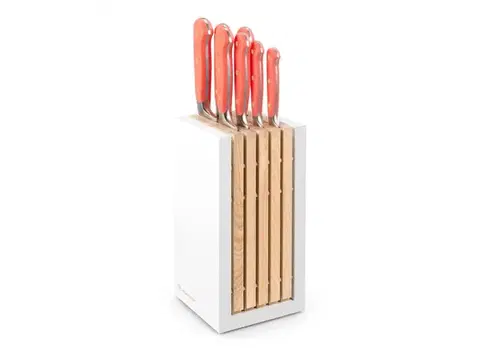 Kuchynské nože WÜSTHOF Blok s nožmi Wüsthof CLASSIC Colour 7 dielny - Coral Peach