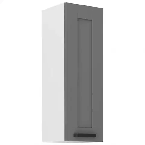 Kuchynské skrinky visiace Kuchynská skrinka Luna dustgrey/biela 30G-90 1F
