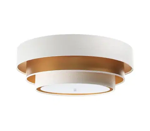 Svietidlá  Stropné svietidlo TRINITI 2xE27/60W/230V biela/zlatá 050-2EP-079