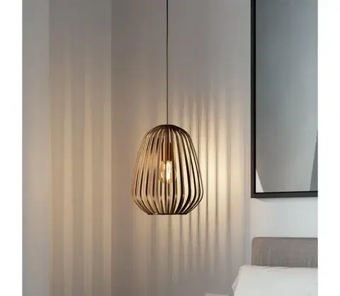 Svietidlá Eglo 901097 - Závesné svietidlo na lanku ESPINAL 1xE27/40W/230V bronzové 901097