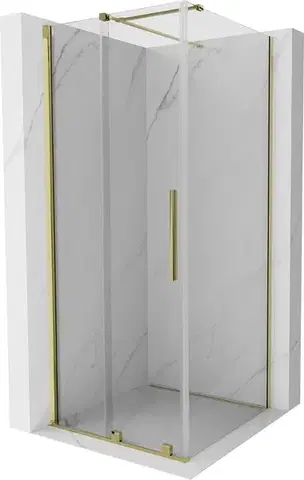 Sprchovacie kúty MEXEN/S - Velár sprchovací kút 120 x 120, transparent, zlatá 871-120-120-01-50