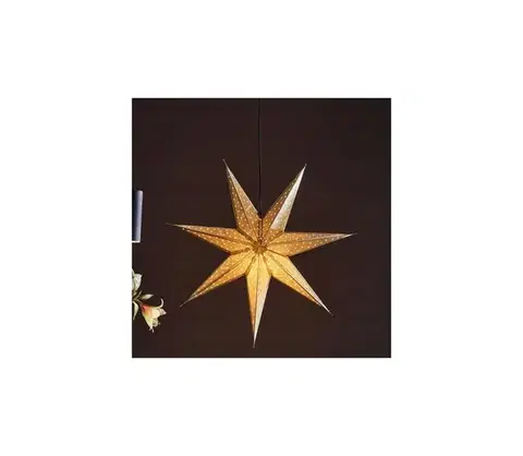 Vianočné dekorácie Markslöjd 705790 - Vianočná dekorácia GLITTER 1xE14/25W/230V pr. 75 cm zlatá 705790.00