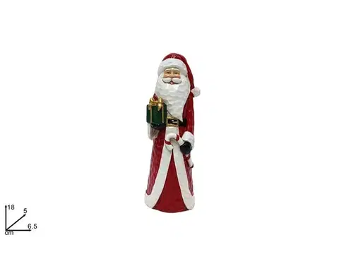 Vianočné dekorácie MAKRO - Mikuláš 18cm