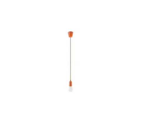 Svietidlá  Luster na lanku DIEGO 1xE27/60W/230V oranžová SL.0584
