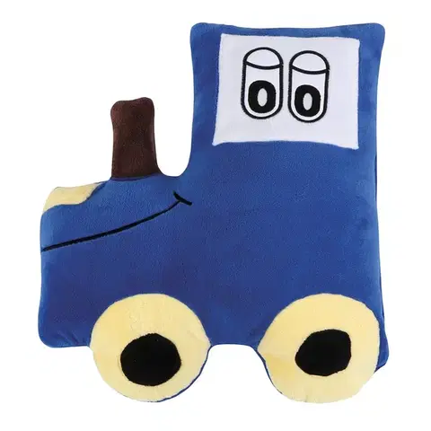 Vankúše Bellatex Tvarovaný vankúšik Traktor modrá, 45 x 30 cm