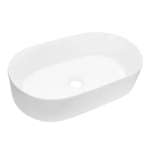 Umývadlá Mereo Umývadlo na dosku bez prepadu, Celie, 530x315x135 mm, okrúhle, keramické - pre zaslanie na palete UC533214O
