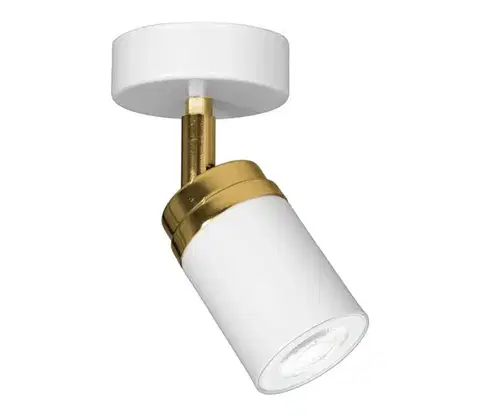 Svietidlá  Bodové svietidlo RENO 1xGU10/8W/230V biela/zlatá 5154