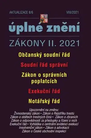 Právo - ostatné Aktualizace II/6 - Občanský soudní řád, Exekuční řád