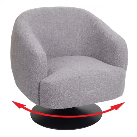 Kreslá Otočné kreslo HWC-J76