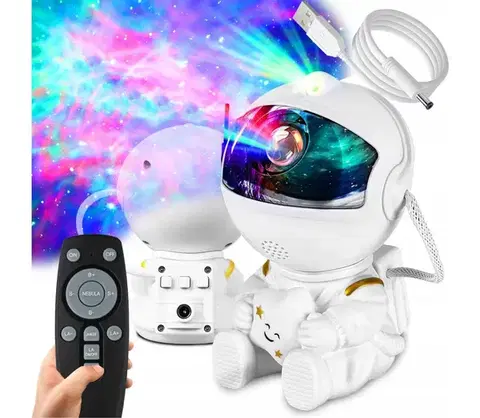 Svietidlá SmartLED LED RGB projektor LED/5W/5V astronaut + diaľkové ovládanie 8088