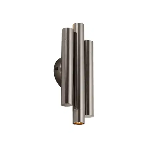 Nástenné osvetlenie Retro nástenná lampa antracitová 3-svetelná - Pipes