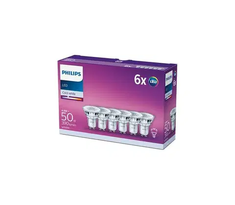 Žiarovky Sada 6x LED žiaroviek Philips GU10/4,6W/230V 4000K 8718696764657