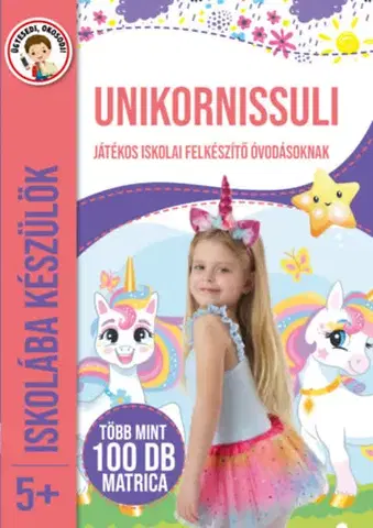 Príprava do školy, pracovné zošity Iskolába készülök - Unikornissuli
