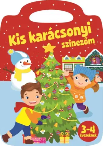 Nalepovačky, vystrihovačky, skladačky Kis karácsonyi színezőm