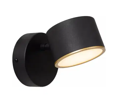 Svietidlá Lucide 44217/08/30 - LED nástenné bodové svietidlo GIAN LED/9W/230V čierne 44217/08/30