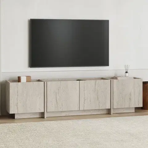 TV stolíky WON široký TV stolík, traventine